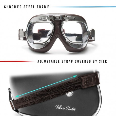 Maschera moto AF193CRB frontale