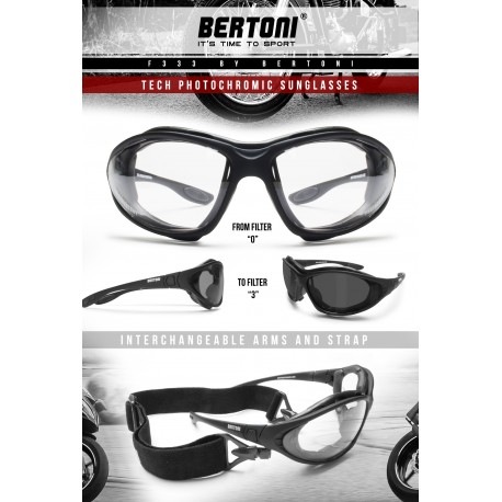 Photochromic Motorcycle Sunglasses F333