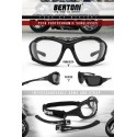 F366A Gafas de Moto Fotocromaticas con Banda Elastica y Clip para Lentes Graduadas