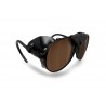 BERTONI Polarisierte Sonnenbrille Motorradbrille mod. ALPS 01 Italy | Polarisierte Braun Linsen