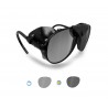 BERTONI Polarized Sunglasses Goggles for Motorcycle mod ALPS PFT Italy |Photochromic Polarized Smoke Lenses