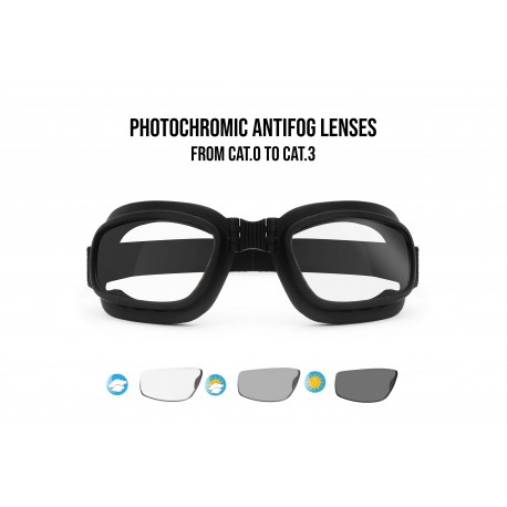 Photochromic motorcycle Goggles F112A 