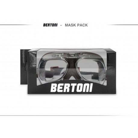 Maschera moto AF193CRB frontale