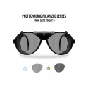 BERTONI Polarized Sunglasses Goggles for Motorcycle mod ALPS PFT Italy |Photochromic Polarized Smoke Lenses