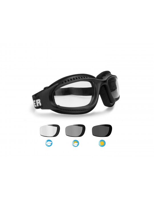 F113 Photochromic Motorcycle Goggles