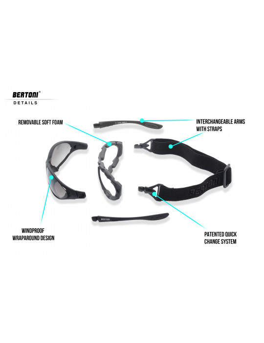 FT333B Lunettes Masque Moto