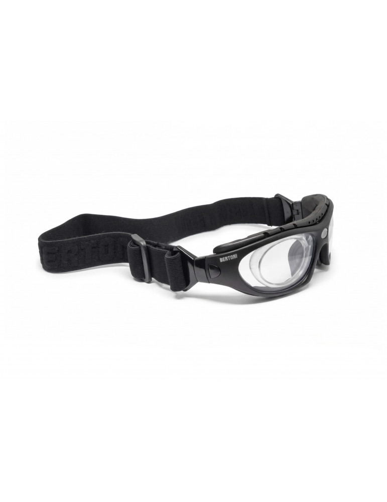 F366N photochromic motorcycle glasses with elastic band and optical clip