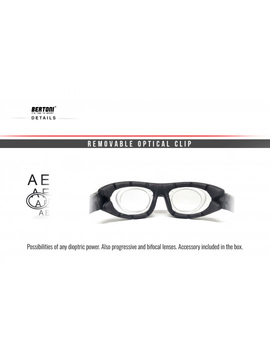 F366N photochromic motorcycle glasses with elastic band and optical clip