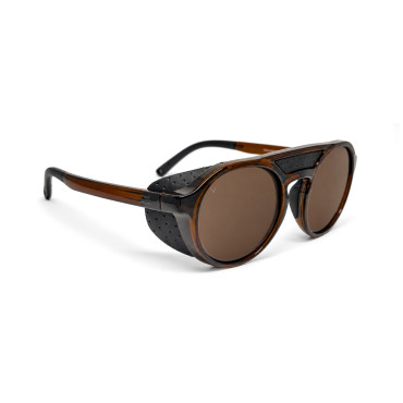 Gafas de sol polarizadas de montaña LIVIGNO B89, estilo glaciar con protecciones laterales magnéticas