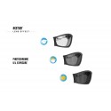 effet verres lunettes moto Photochromiques F120A 