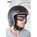 occhiali moto Fotocromatici F120A indossati con casco