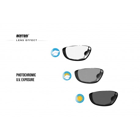 Gafas Moto Fotocromaticas Polarizadas para Lentes Correctivas P366FTA