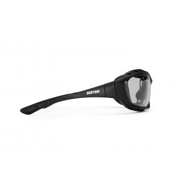 AF366A OS - Motorradbrille für brillenträger mit Optik Adapter und Kopfband