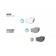 lentes gafas moto fotocromaticas F1000C 
