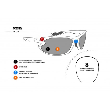 F676A Occhiali Moto Fotocromatici